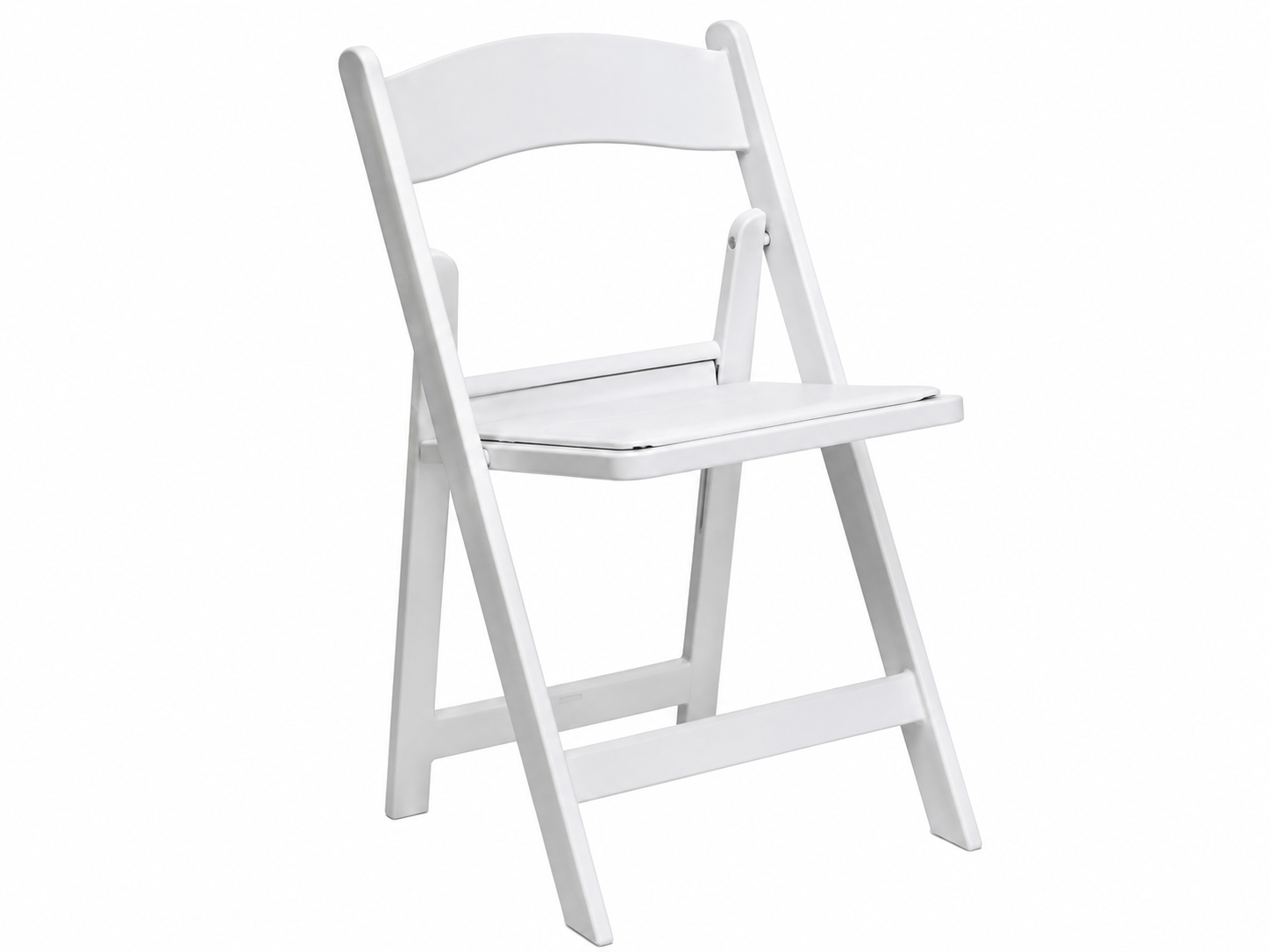 White Padded Folding Chairs
