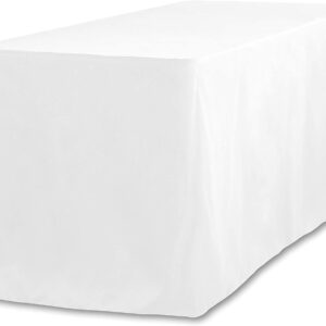 White Rectangular Table Cloth