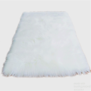 Faux Fur Rug (White)