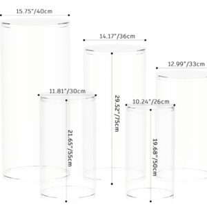 Clear Cylinder Stands