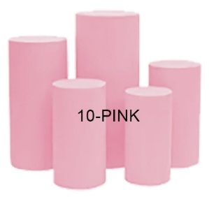 Cylinder Stands - Pink Covers