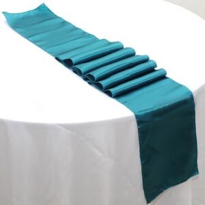 teal table cloth